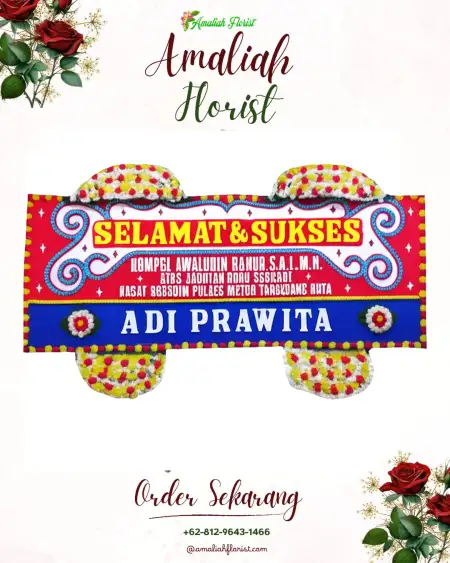 Papan Bunga Ucapan Selamat Nyatnyono